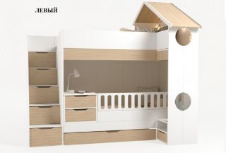 Двухъярусная кровать ДОМИК