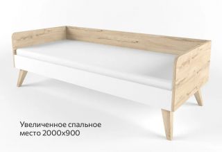 "2+2 БЕЛЫЙ" Кровать-диван 90х200 (38 ПОПУГАЕВ)