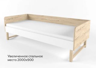 "2+2 БЕЛЫЙ" Кровать-диван 90х200 (38 ПОПУГАЕВ)